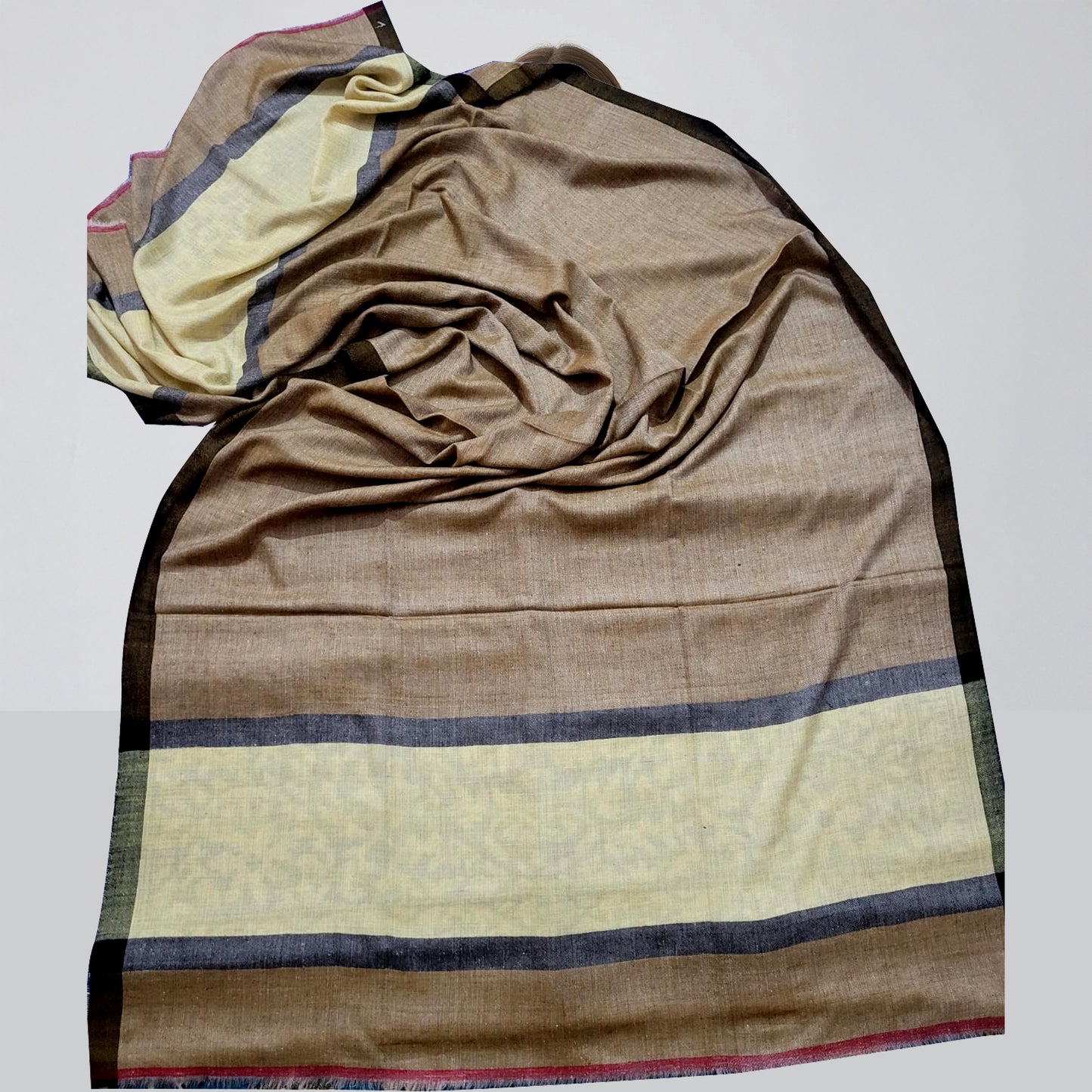Plaid Pashmina Shawl
