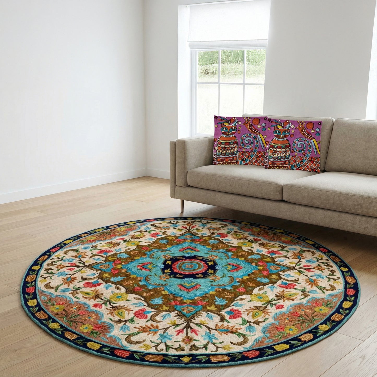 Round Rug Ceramic